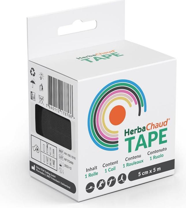 HerbaChaud Tape 5cmx5m schwarz (5 m)