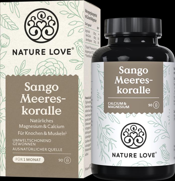Produktbild Nature Love Sango Meereskoralle (90 Stück, Kapseln, 109 g)