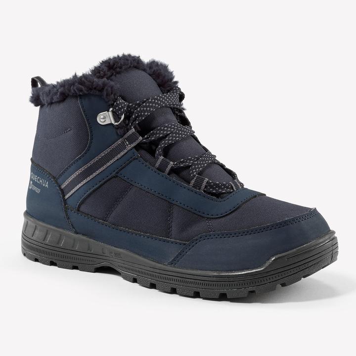 Quechua Winterschuhe Kinder Gr. 35–38 Schnürung warm wasserdicht Winterwandern - SH100