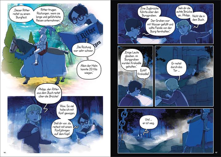 Produktbild Das magische Baumhaus (Comic-Buchreihe Band 2) - Der geheimnisvolle Ritter (Deutsch, Mary Pope Osborne, Loewe Graphix, Kelly Matthews, Jenny Laird, Nichole Matthews, 2022)