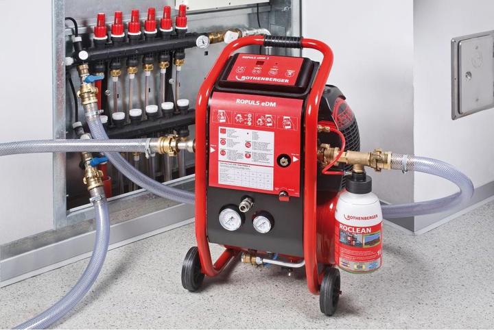 Actual product image Rothenberger ROPULS eDM flushing compressor max. operating pressure 8 bar Mains voltage 230 / 50 V / Hz (Electrical connection)