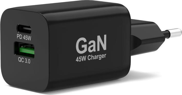 Port Designs 900105-EU mobile device charger Black Indoor (45 W)