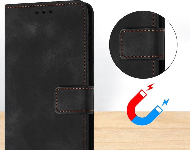 Immagine prodotto Cover-Discount Galaxy S25 / S24 – Wildleder Look Etui im Vintage Design (Samsung Galaxy S25, Samsung Galaxy S24)