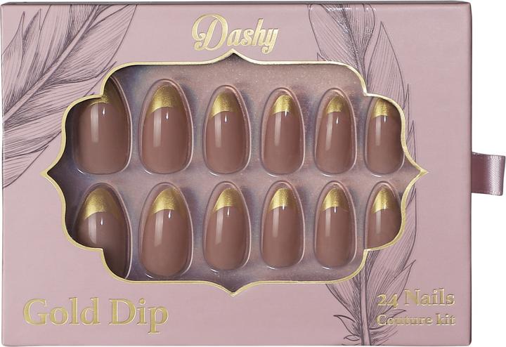 Dashy Nails - Gold Dip (Kunstnägel)