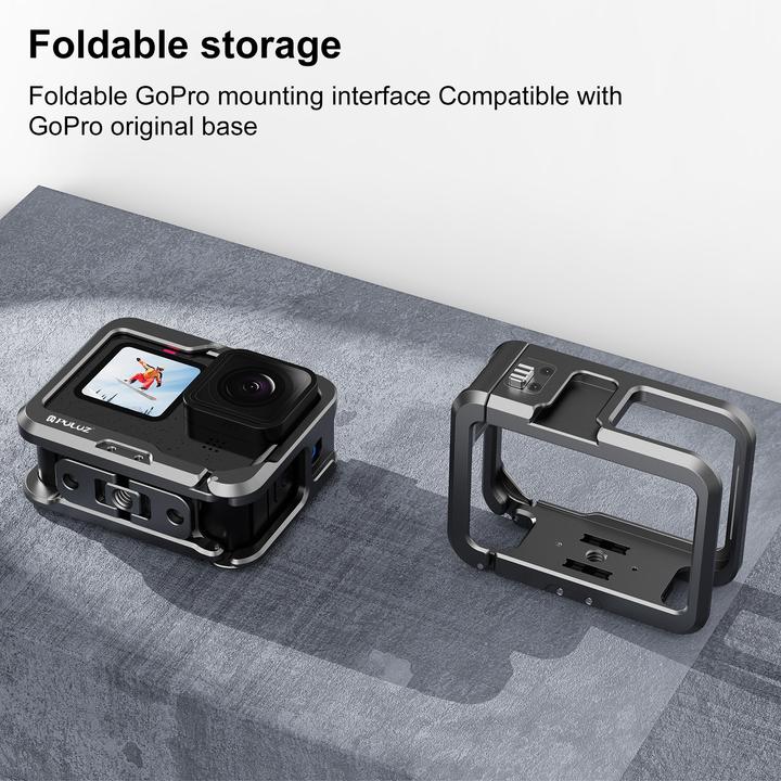 Image du produit Puluz Support GoPro en aluminium (Hero 10, Héros 9, Hero 11, GoPro Hero 13, Hero 12)