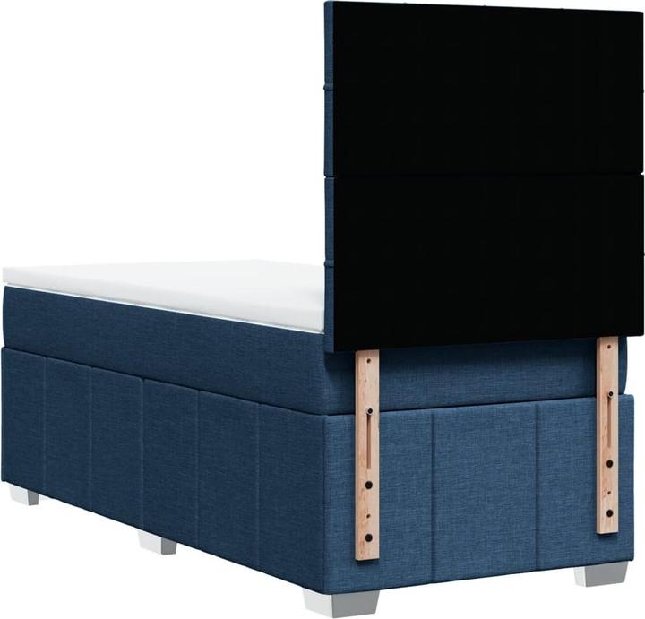 Image du produit VidaXL Lit Boxspring avec matelas Lit double Lit rembourré bleu 140x200cm (140 x 200, 140 x 200)