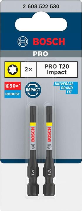 Produktbild Bosch Professional Zubehör PRO Torx Impact Bit (T20)