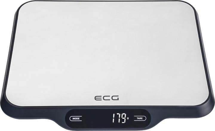 Produktbild ECG KV 215 S Küchenwaage, Edelstahl Arbeitsplatte Rechteck Elektronische Küchenwaage