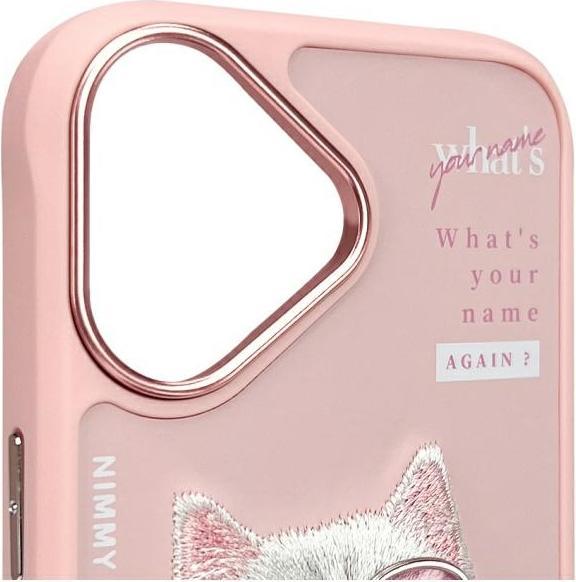 Produktbild Nimmy case iPhone 16 6.1" pink Cool&Cute 2.0 Cat (Apple iPhone 16)