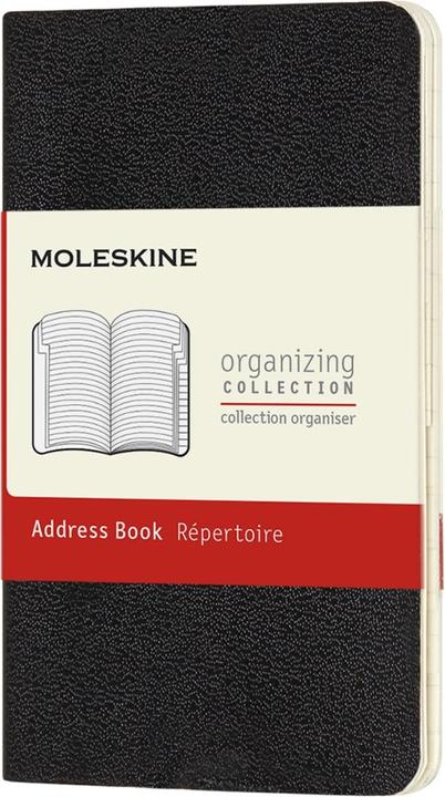 Image du produit Moleskine Carnet d'adresses doublé, couverture rigide (A6, À rayures, Couverture rigide)