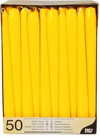 Papstar 17970 Candela di cera rotonda (e) (50 pz.)