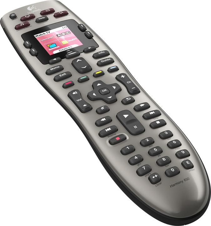 Image du produit Logitech Harmony 650 Remote (Télécommande universelle, Infrarouge)