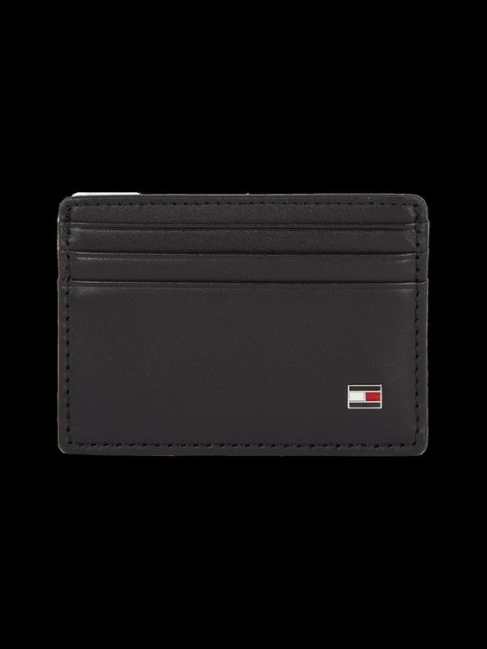 Immagine prodotto Tommy Hilfiger Portacarte da uomo Eton in pelle CC, nero, taglia unica (100% pelle (FWA))