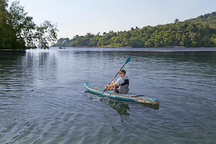 Actual product image Bestway Hydro Force Glider Elite 2-in-1 Inflatable Stand-Up Paddleboard & Kayak Set 3.81 m