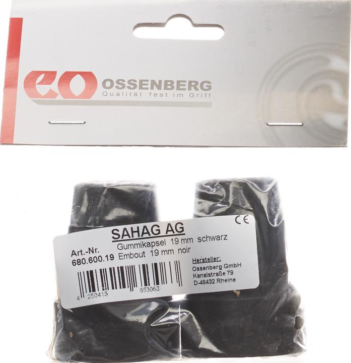 Image du produit Sahag Capsules de béquilles 19mm noir