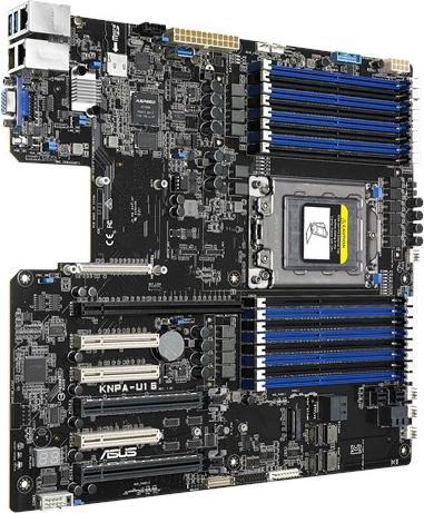 Actual product image ASUS KNPA-U16(+ASMB9-iKVM) AMD Server mainboard (SP3, Intel SoC)