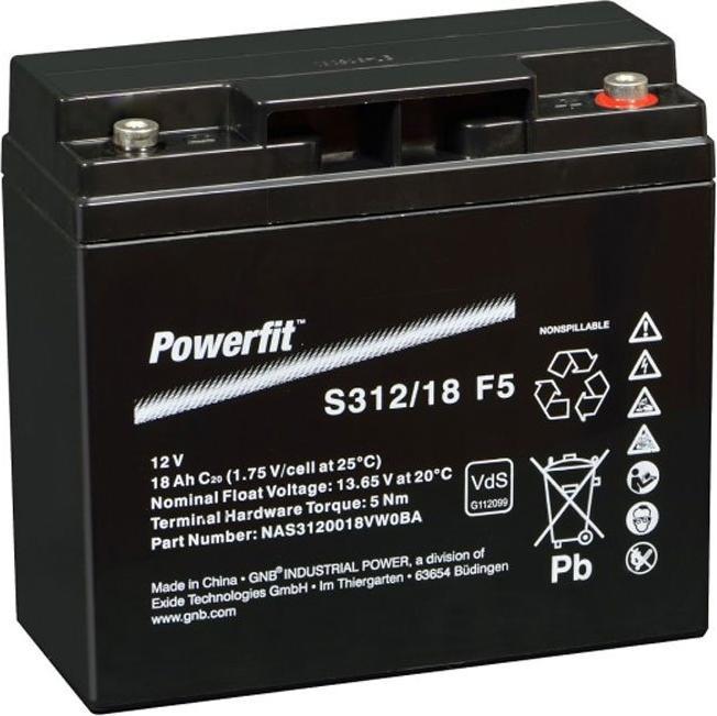 Produktbild Tadiran Sonnenschein Powerfit S312/18 F5 Akku Blei PB 12Volt 18Ah (12 V, 18 Ah)