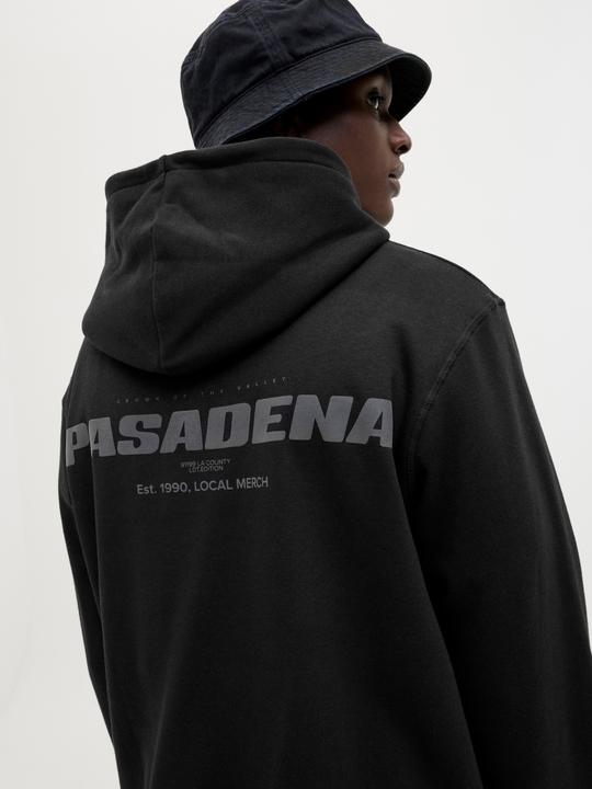 Actual product image Jack & Jones Jcointerlude Tonal Back Print Sweat Hood (S)
