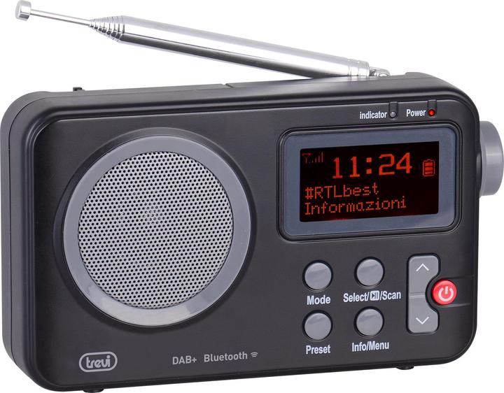 Produktbild Trevi DAB 7F80 R Portable Schwarz, Grau (DAB+, FM)