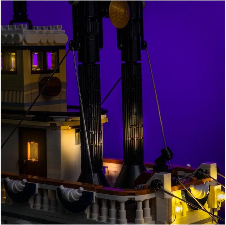 Actual product image Light my bricks LMB 2.0 LEGO® 21356# River Steamboat Light Kit