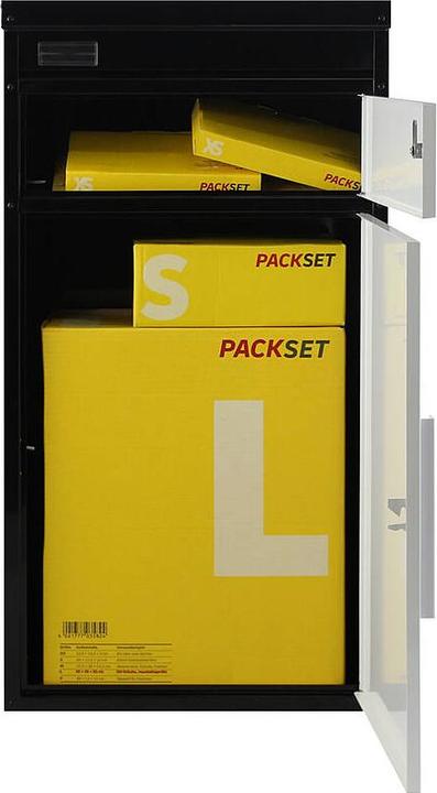 Produktbild SafePost 65 TIAMAT Paketkasten schw/weiss + 8 Schl.