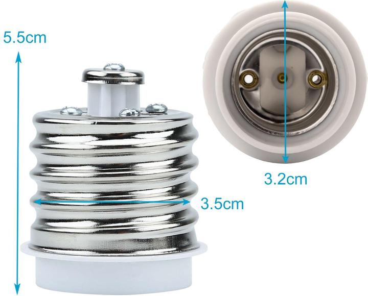 Image du produit Intirilife Adaptateur de culot d'ampoule E27 vers E40
