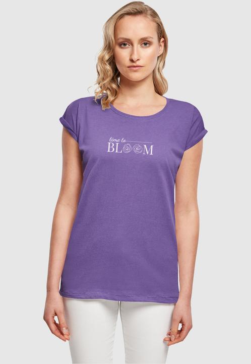 Actual product image Merchcode Ladies Time to bloom - Extended Shoulder Tee - 118693 (L)