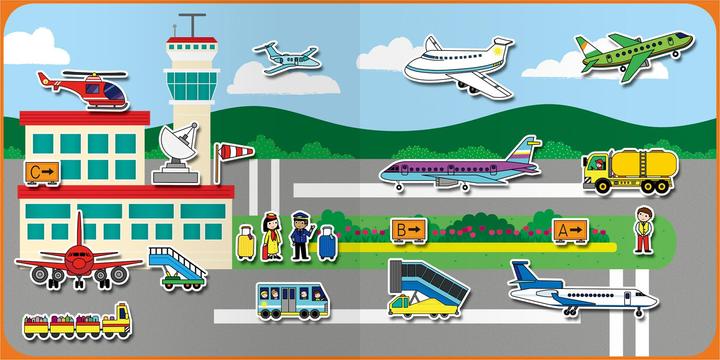Produktbild Tinka Magic Galt - Reusable Sticker Book - Vehicles (55-1005107)