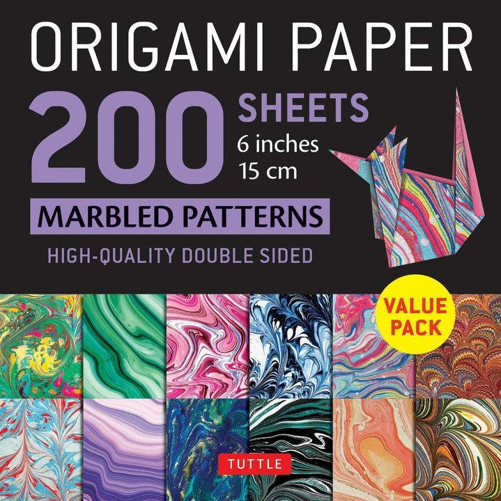 Produktbild Origami Paper 200 Sheets Marbled Patterns (200 x)
