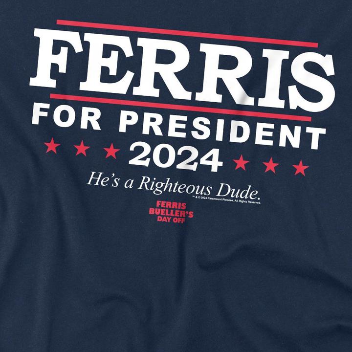Produktbild Ferris Bueller´s Day Off Ferris Bueller's Day Off Ferris For President TShirt (4XL)
