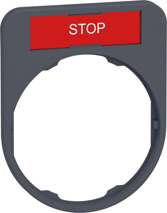 Immagine prodotto Schneider Electric Supporto per cartelli 40x50mm, con cartello STOP, ZBYF2304C0