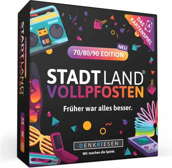 Denkriesen DENRKIESEN - STADT LAND VOLLPFOSTEN® - Das Kartenspiel – 70/80/90 EDITION - "Früher war alles bes (Deutsch)