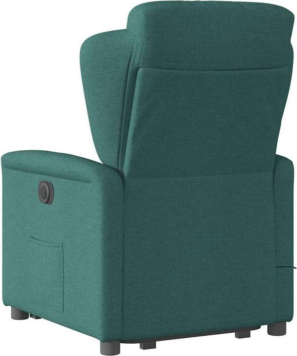 Produktbild VidaXL Elektrischer Massagesessel mit Aufstehhilfe Dunkelgrün Stoff