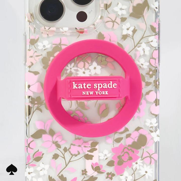 Image du produit Kate Spade Magnetischer Schlaufengriff – MagSafe Fingergriff (Pom Pom Pink)