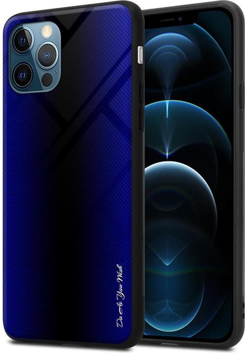 Produktbild Cadorabo TPU Gestreiftes Glas Cover (Apple iPhone 12 Pro Max)