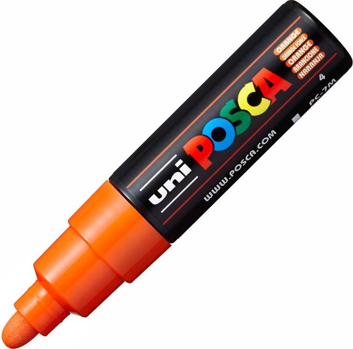 Actual product image Posca Medium marker PC-7M (Orange, 5.50 mm, 1 x)