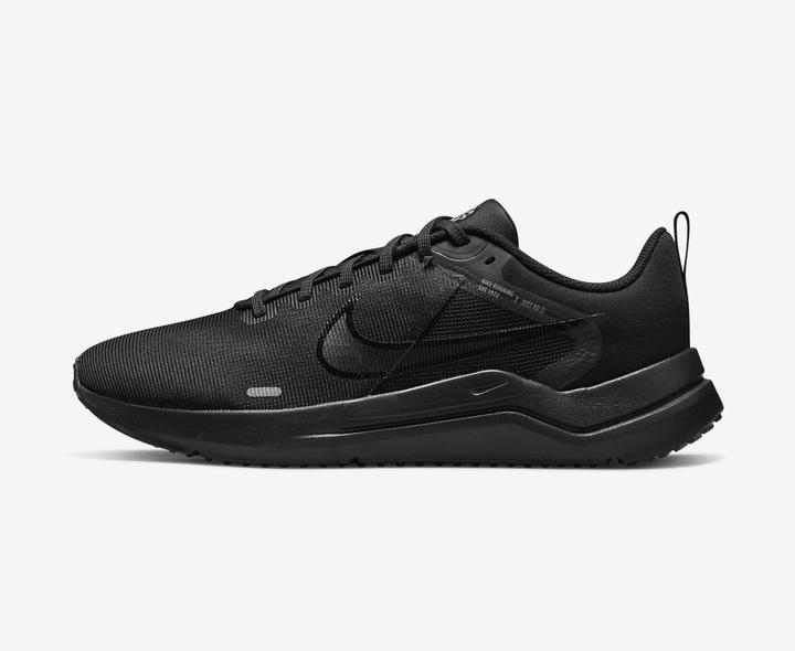 Actual product image Nike DOWNSHIFTER 12 MEN "S ROAD BLACK/DK SMOKE GREY-PARTICLE G Size: 9 (42.5)