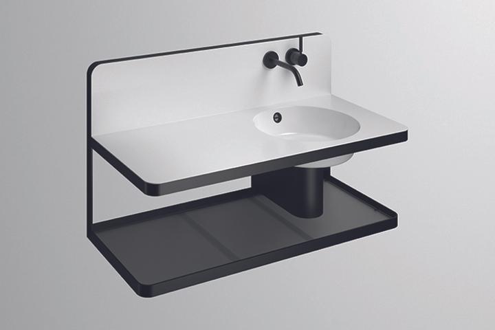 Produktbild Alape Steel 19 Waschplatz WP.S19L.2, B:1000mm, H:590mm, T:490mm, Mulde rund rechts, mit Überlauf, m (490 mm, 1000 mm)
