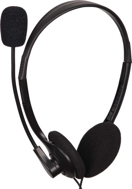 Actual product image Gembird MHS-123 Binaural Headband Black Headset (Cable)
