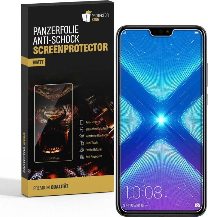 Actual product image Protectorking 6x Panzerfolie Anti-Shock matt entspiegelt (6 Piece, Honor 8X)