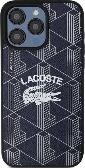 Actual product image Lacoste LCHMP15XPIGV iPhone 15 Pro Max 6.7" granatowy/navy hardcase Monogram Vintage Logo MagSafe (Apple iPhone 15 Pro Max)