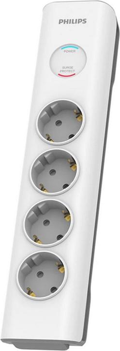 Produktbild Philips Surge protector SPN7040WA/58, 4 Outlets, power cord, 600 joules of surge protection (4 x, CEE 7/3, 2 m)