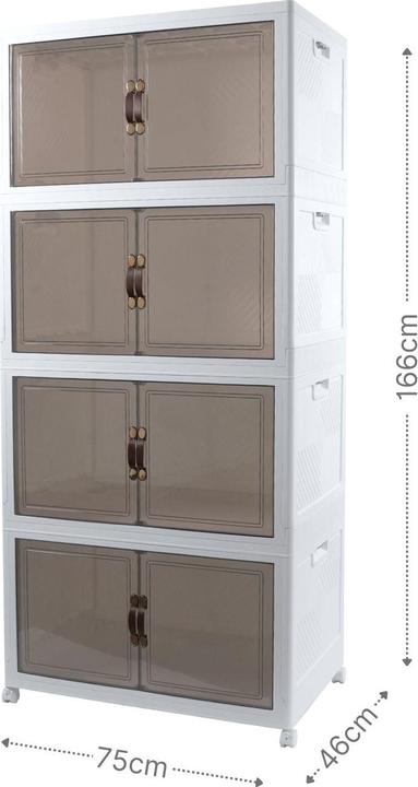 Actual product image Hermex Modul-Set 75 Aufbewahrungsbox Vorratsschrank 1 Basis 3 Erweiterungen (573.45 l)
