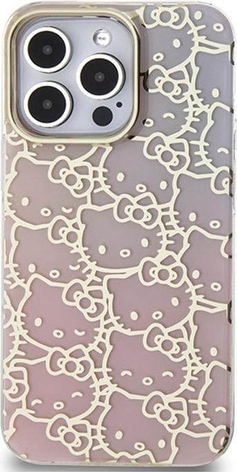 Produktbild Hello Kitty HKHCP15XHCHPEP iPhone 15 Pro Max 6.7" różowy/pink hardcase IML Gradient Electrop Crowded (Apple iPhone 15 Pro Max)