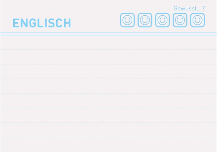 Actual product image Herlitz Index card vocabulary lined Blue Angel 100s (A8, 200 g/m², 100 x)