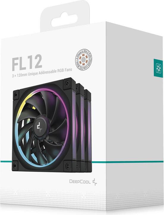 Image du produit Deepcool FL12 3in1 120x120x25 Noir (120 mm, 3 x)