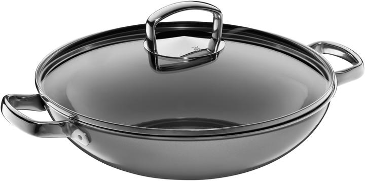 Produktbild WMF Wok stahlgrau (32 cm, Wok Pfanne, Edelstahl)