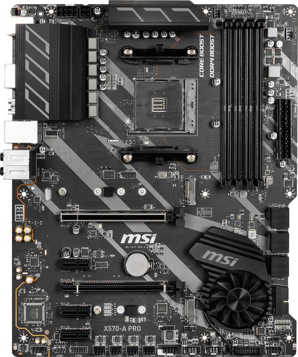 Actual product image MSI X570-A PRO (AM4, AMD X570, ATX)