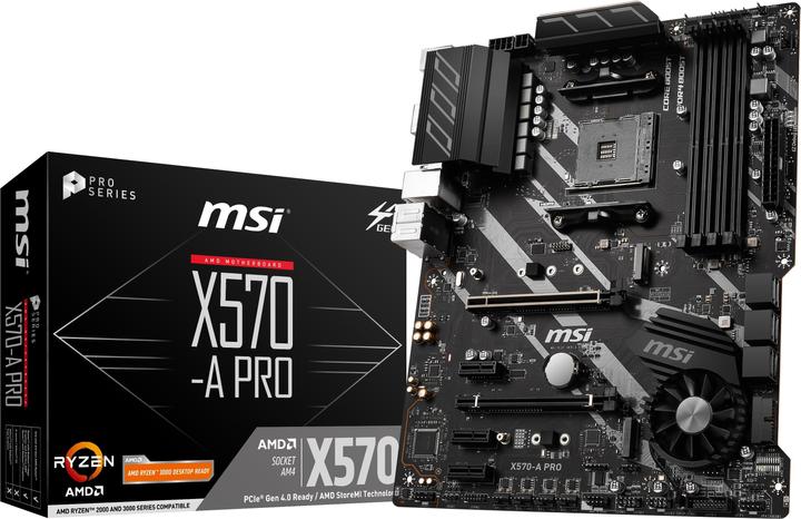 Actual product image MSI X570-A PRO (AM4, AMD X570, ATX)