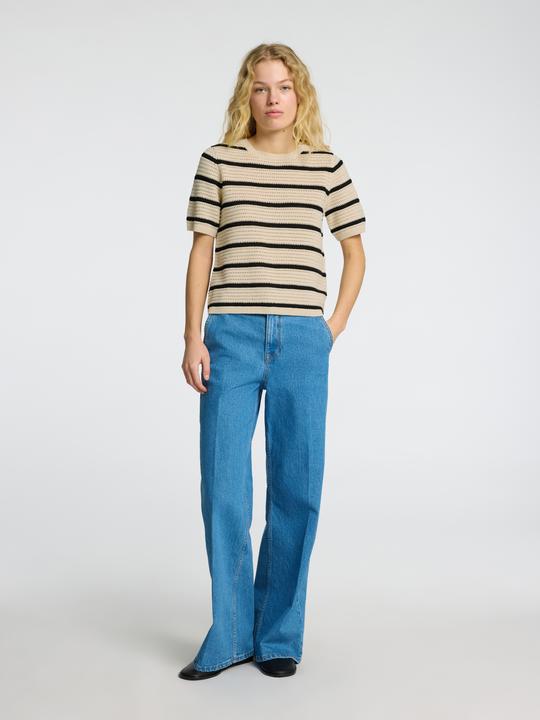 Produktbild Selected Femme Slfvinna Ss Structure Knit O-Neck Noos (XS)